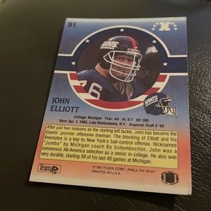 John Elliot 1992 card